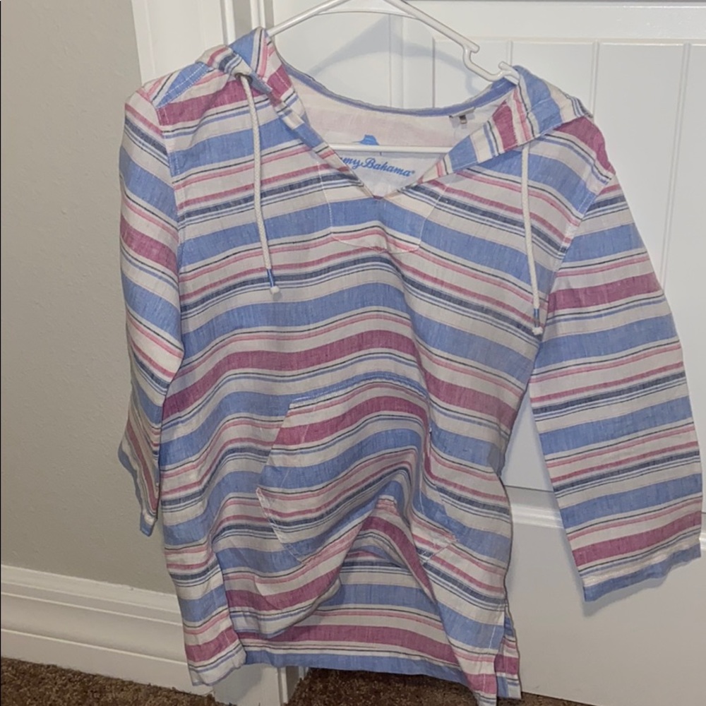 BLUE AND PINK LONG SLEEVE